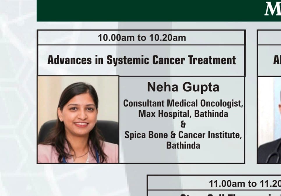 MAPICON 2026 - Dr. Neha Gupta Lecture on Advances in Systemic Cancer Treatment